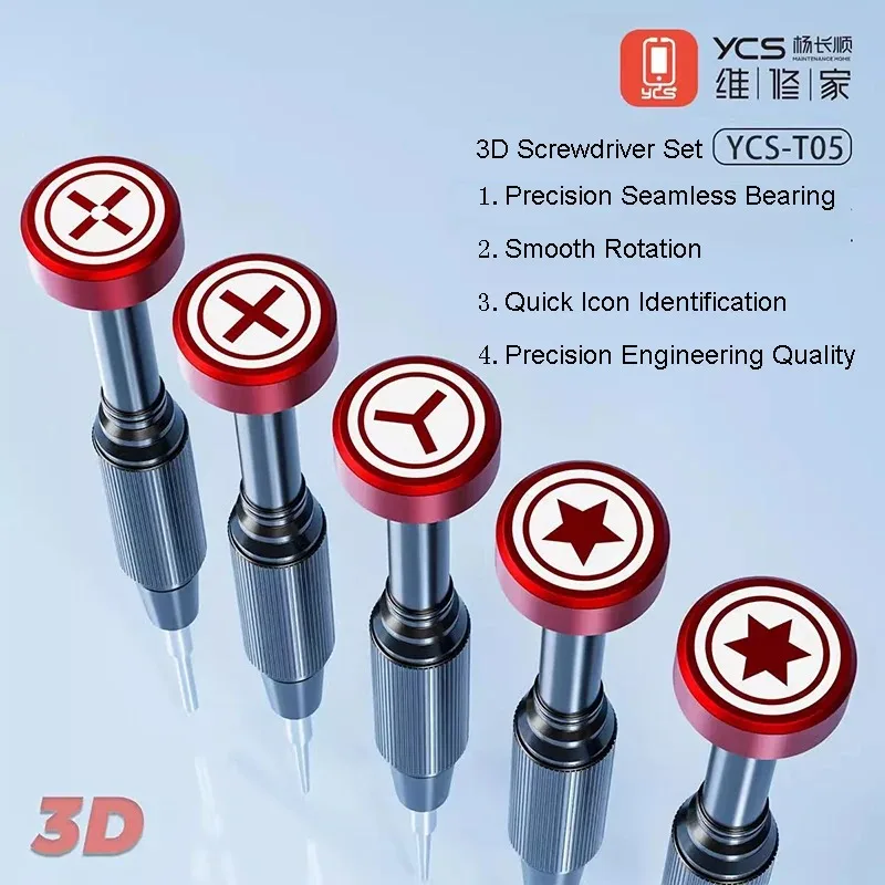 YCS YCS-T05 3D 고정밀 드라이버 세트 휴대폰 - Electronics Repair Center 리뷰 및 가격