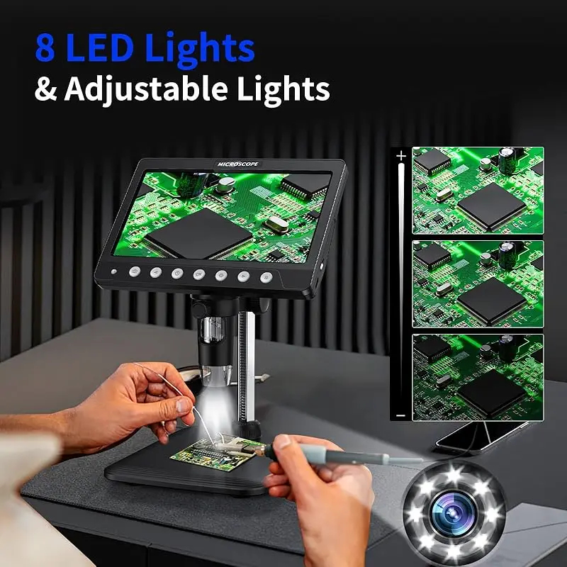 7인치 LCD 코인 현미경 50X-1200X 확대경 5 - Electronics Repair Microscope 리뷰 및 가격