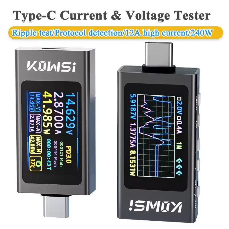 KWS-X1 Type-C 전류 및 전압 모니터 DC 4 - Usb Ammeter Tester 리뷰 및 가격