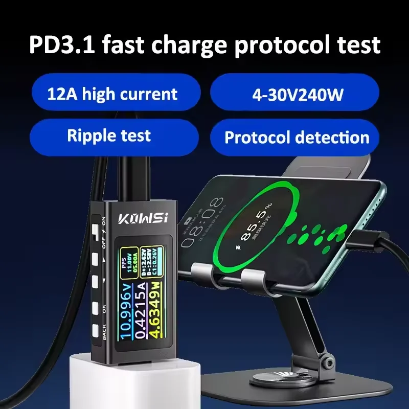 KWS-X1 Type-C 전류 및 전압 모니터 DC 4 - Usb Ammeter Tester 리뷰 및 가격