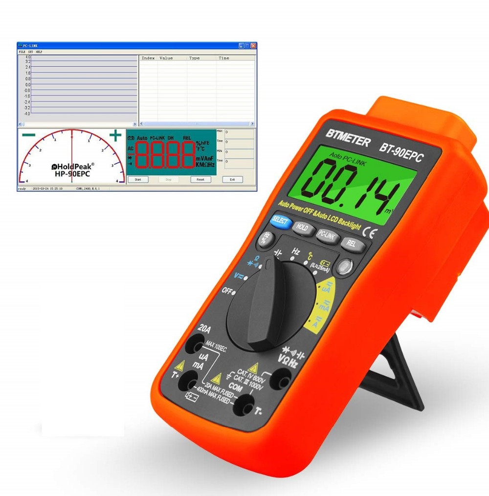 BT-90EPC 디지털 멀티미터 자동 범위 4000 카 - Usb Ammeter Tester 리뷰 및 가격