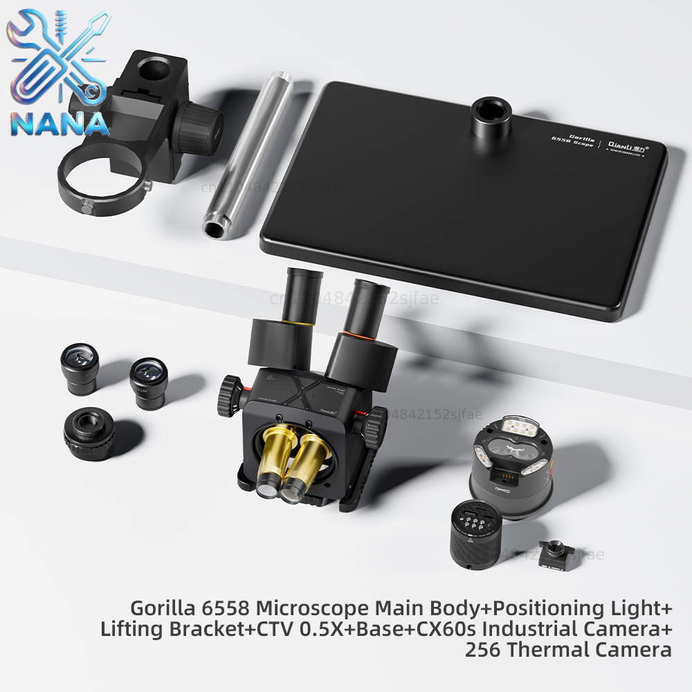 첸리 6558 고릴라 삼안 현미경, 6.5X-58X 줌 - Electronics Repair Microscope 리뷰 및 가격