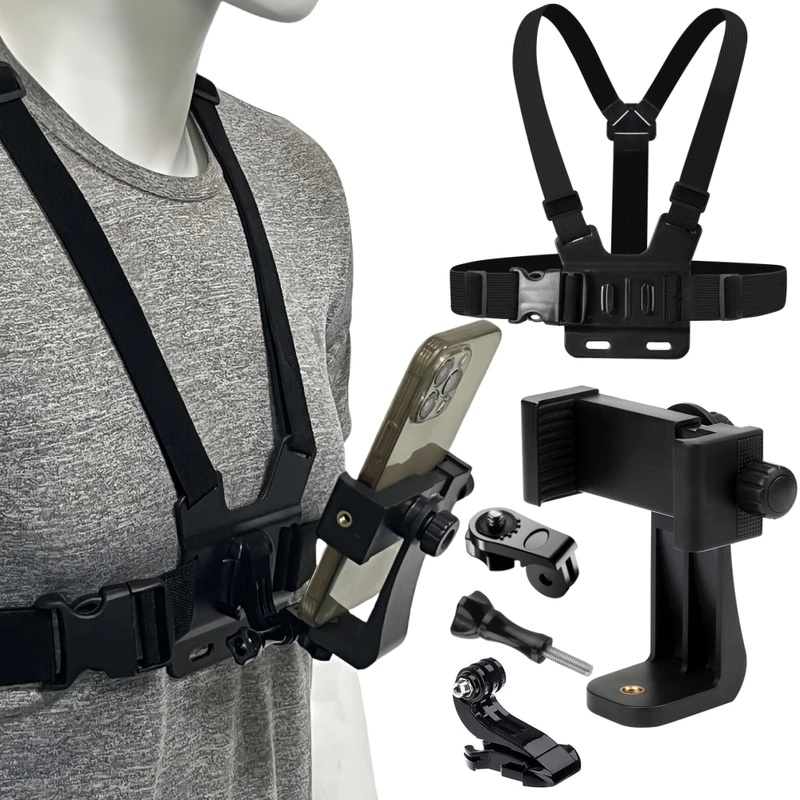 아이폰 14 홀더용 휴대폰 가슴 스트랩 마운트 벨트,  - Gopro Action Camera Hero 13 Black 리뷰 및 가격
