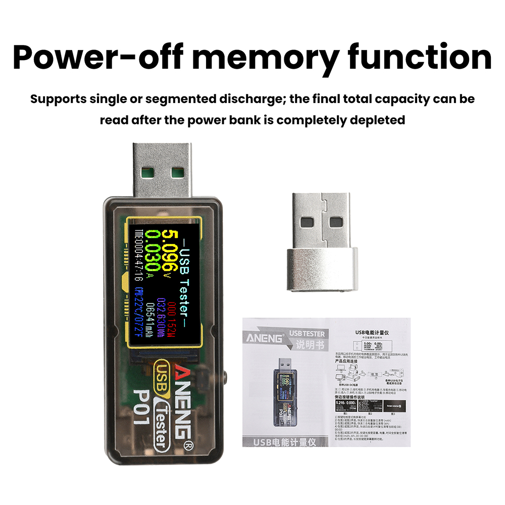 P01 디지털 USB 테스터 디스플레이 DC 전압 전류 - Usb Ammeter Tester 리뷰 및 가격