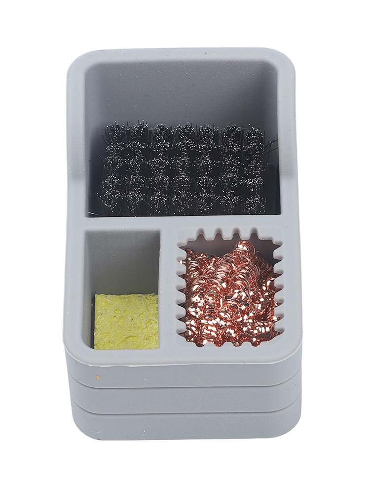 실리콘 납땜 인두 팁 청소 박스 3 in 1 와이어 브 - Electronics Repair Tool 리뷰 및 가격