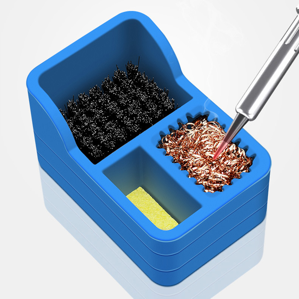 실리콘 납땜 인두 팁 청소 박스 3 in 1 와이어 브 - Electronics Repair Tool 리뷰 및 가격