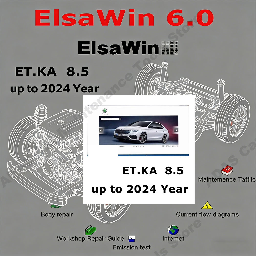 최신형 자동차 정비 도구 엘사윈 6.0 (ETKA 8. - Electronics Repair Tool 리뷰 및 가격