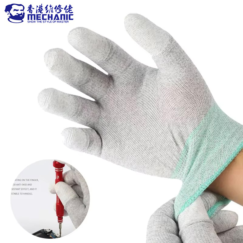 MECHANIC AS02 정전기 방지 탄소 섬유 장갑  - Electronics Repair Center 리뷰 및 가격